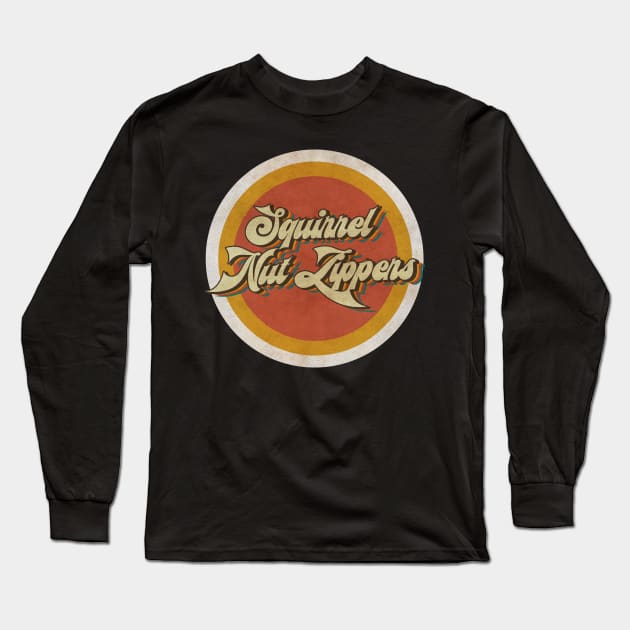 circle vintage Squirrel Nut Zippers Long Sleeve T-Shirt by KewanAlasStore